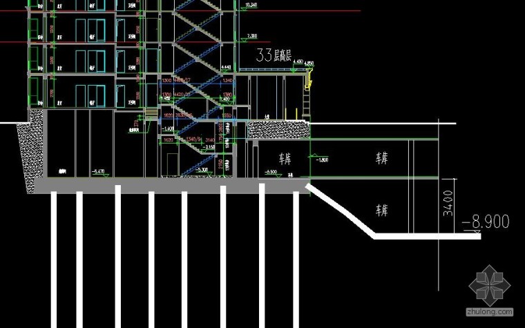 车库比主楼深资料下载-已建成好33层高层旁车库基础埋深能低于主楼基础吗？