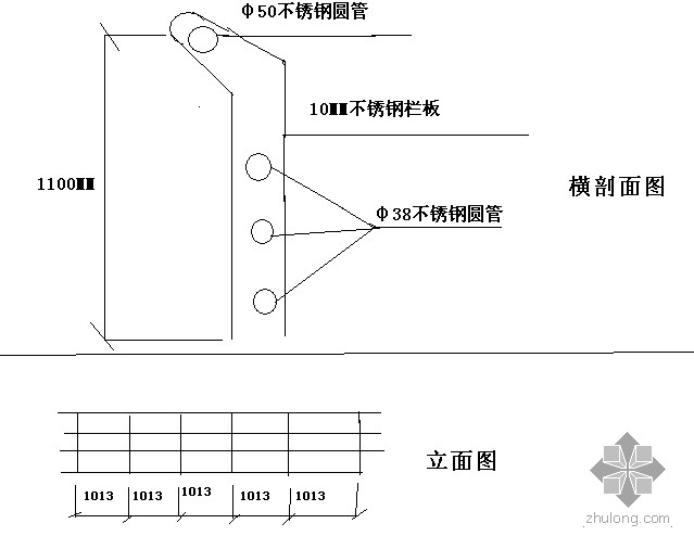 分享不锈钢栏杆的设计图资料下载