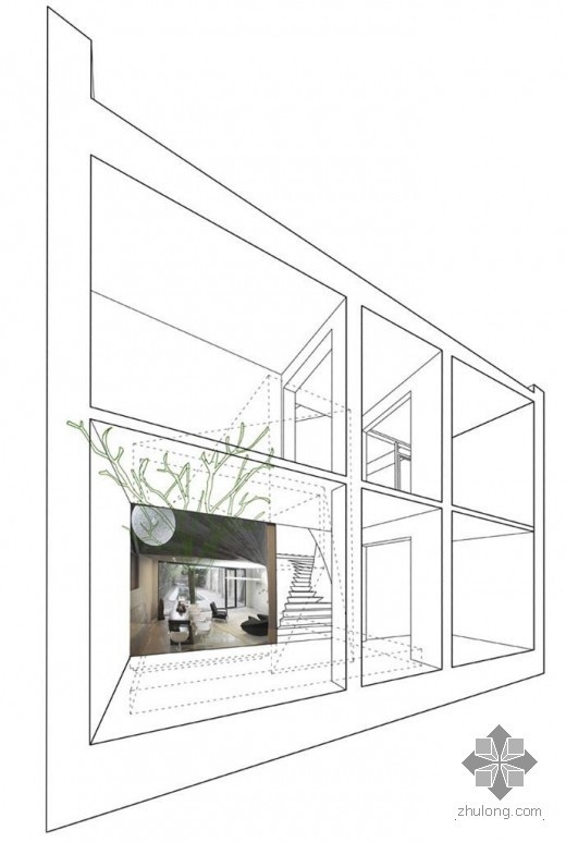 茶室建筑平面资料下载-创意建筑-五维茶室