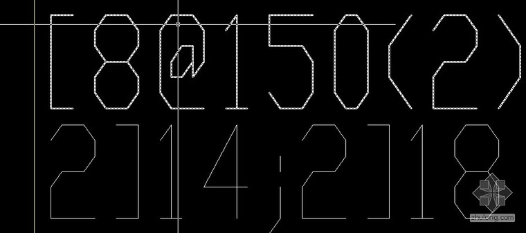 cad2007钢筋符号字体资料下载-在cad如何操作换钢筋字体的？ 谢谢。