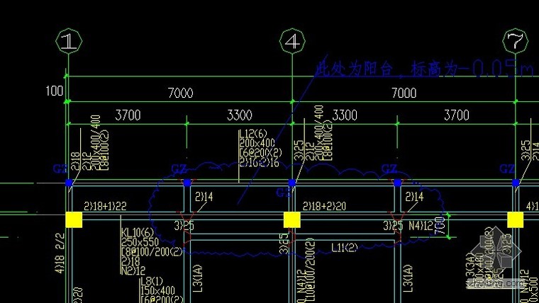 施工升降机附着阳台梁资料下载-阳台处梁钢筋怎么下料