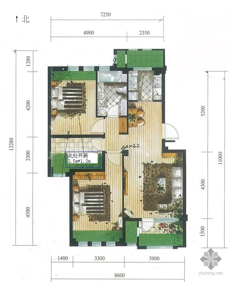 建筑楼板开洞资料下载-楼板开洞问题