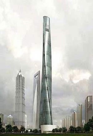 6米高基础资料下载-揭秘632米高上海塔基础如何建造：将于2014年竣工