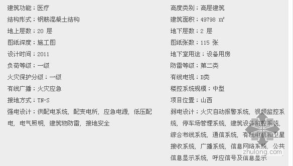 山西省综合楼建筑施工图资料下载-[精品图纸][山西]医院二十层综合楼强弱电全套施工图纸