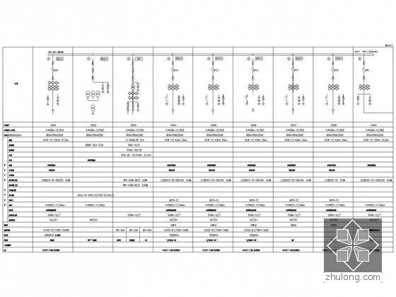 [重庆]著名房产公司大型综合体项目全套电气施工图纸192张-10kV开闭所高压配电系统图（一）.jpg