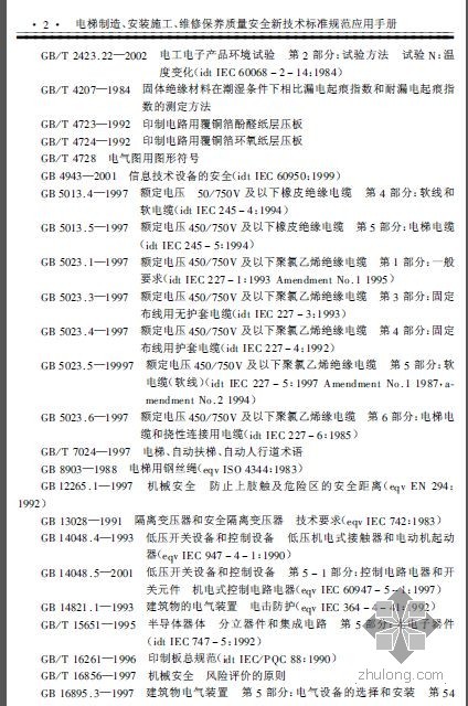 施工电梯维修保养手册资料下载-电梯制造、安装施工、维修保养质量安全新技术标准规范应用手