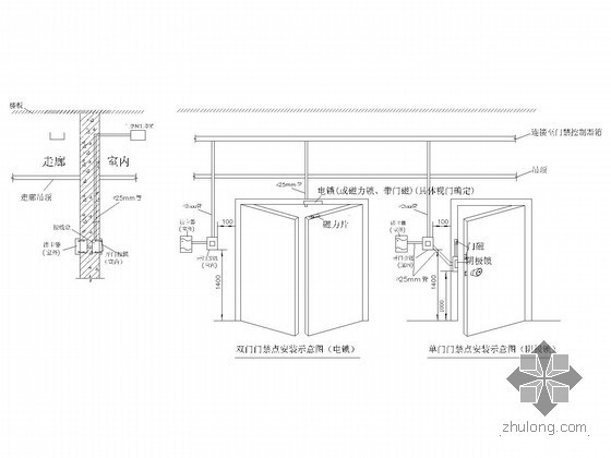 大型停车场翼闸门禁安装管线全套电气图纸-95.jpg