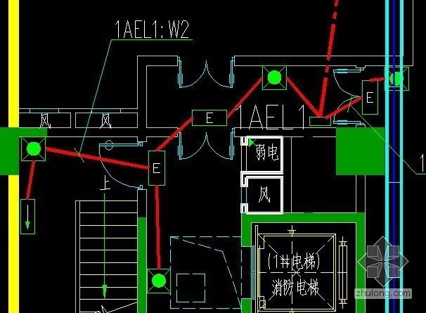 疏散指示灯CAD资料下载-应急照明及疏散指示灯接线