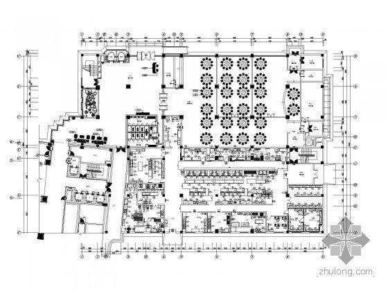 [湖北]一类高层酒店及住宅小区综合体全套电气施工图纸（含锅炉、换热器系统图）-酒店设备布置平面图6.jpg