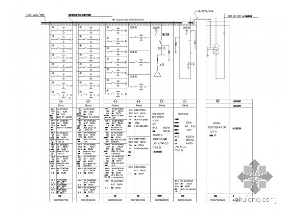 [上海]国家级公共建筑电气施工全套图纸150张（详图较多）-变配电所低压配电系统图7.jpg