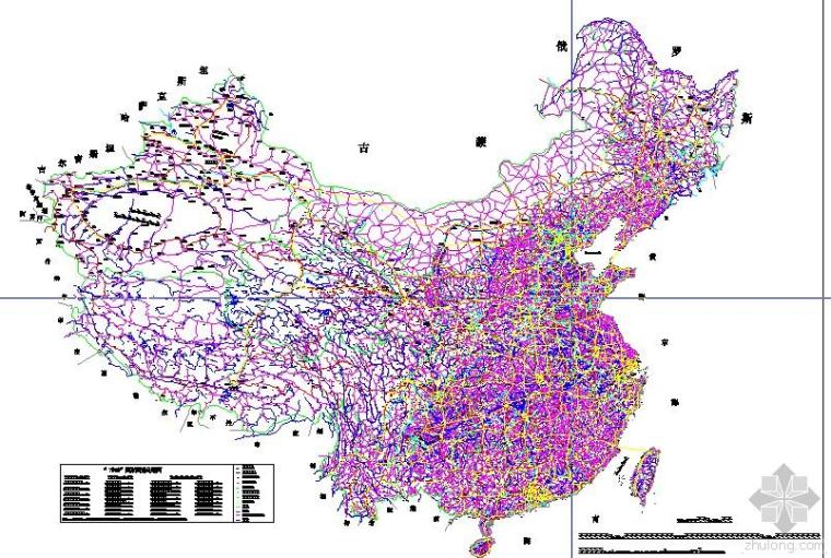 北京地图CAD版本资料下载-中国地图CAD完整版