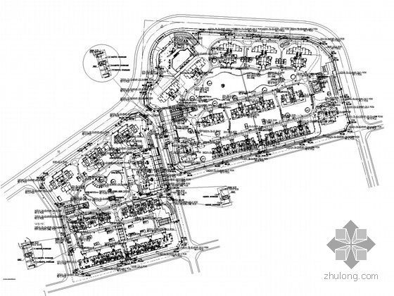 [广东]33万平综合商住楼全套电气施工图纸450张-室外弱电总平面图.jpg