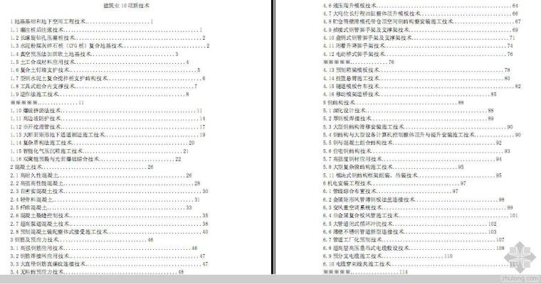 建筑新技术2010资料下载-2010建筑业十项新技术