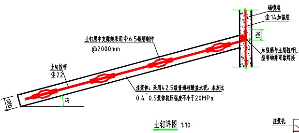 土钉墙对中支架详图图片