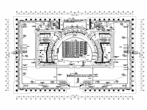 [上海]203米超高层甲级写字楼强电系统图纸（地标建筑）-七至十五层动力空调平面图13.jpg