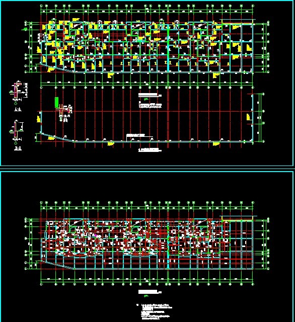 12层小高层CAD资料下载-十一层小高层剪力墙结构图（含部分短肢墙）