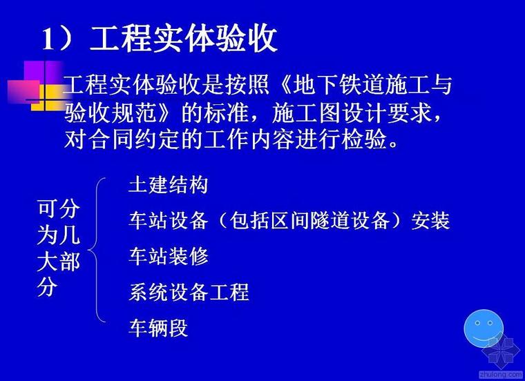 轨道工程验收规范资料下载-地铁工程验收的工作程序