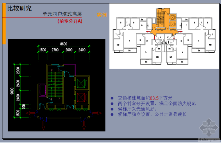 住宅交通核布置资料下载-高层住宅交通核设计探讨