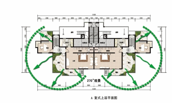 南京板桥新城方案设计文本-A复式主层平面图.jpg