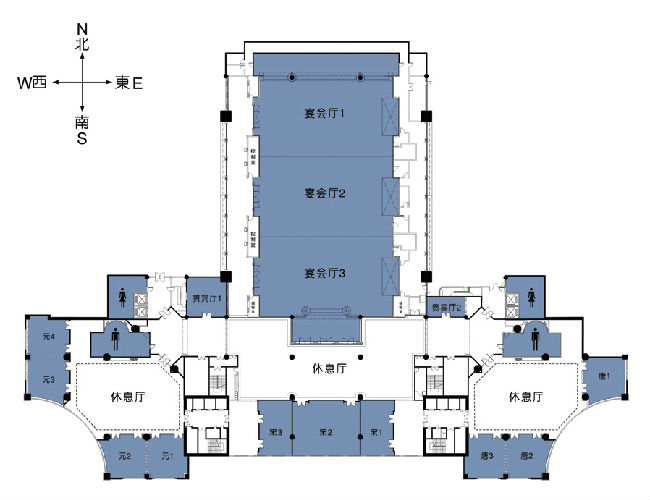 六楼宴会厅平面图sheraton shenzhen level 6 floor planjpg
