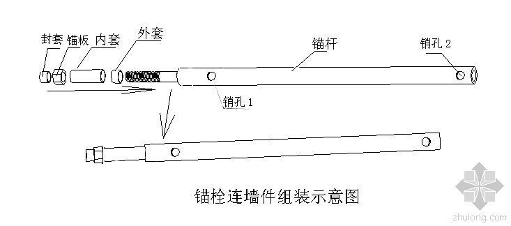 外架效果图资料下载-新型脚手架连墙件的效果图