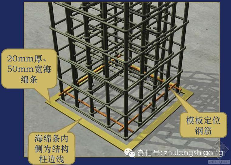 墙柱模板交底资料下载-柱、墙模板支设三维效果图解说