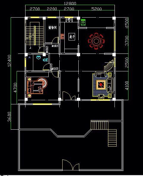 四层农村自建房图纸资料下载-农村自建房平面图