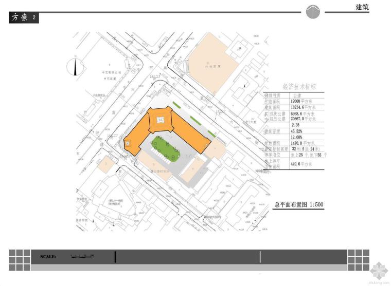 邮政建筑设计资料下载-哈尔滨市邮政局营业楼方案（三）