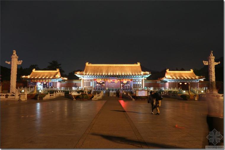 圆中式建筑资料下载-圆明新园---夜景