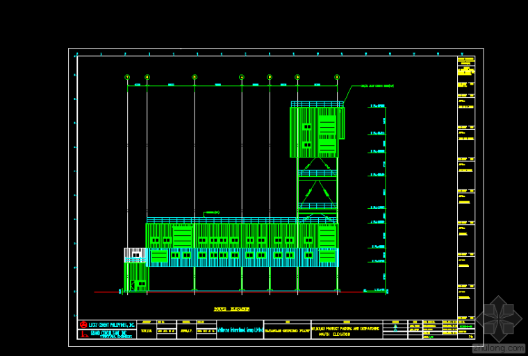 多层钢框架建筑图资料下载-多层钢结构框架设计图(工业建筑)
