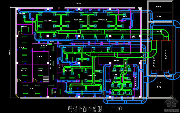 实验室洁净工程图纸资料下载-某实验室洁净工程图纸全套