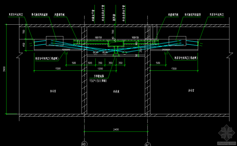 食堂设计ppt资料下载-研发楼及食堂空调通风工程设计图