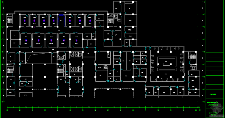 手术室平面布置图cad资料下载-青岛手术室中央空调图
