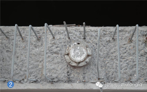 现( 悬) 浇梁节段间结合面(凿毛效果)