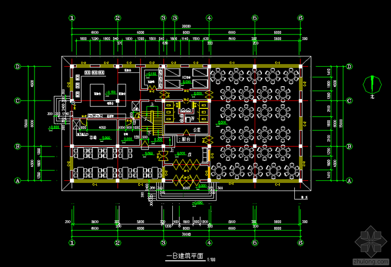 框架结构饭店资料下载-饭店框架结构建筑施工图