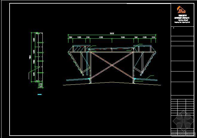 通风天窗图纸CAD资料下载-钢结构气楼设计CAD图