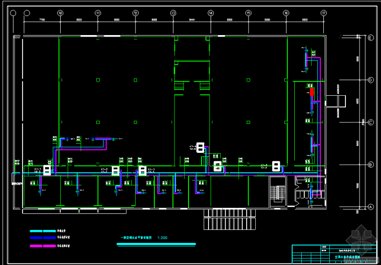 车间管道平面布置图资料下载-净化车间中央空调设计
