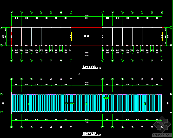 土木工程cad作业dwg资料下载-杭州某公司钢结构工程CAD图.dwg