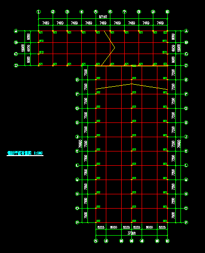 三角形钢屋架dwg资料下载-冠辉公司钢结构方案图.dwg