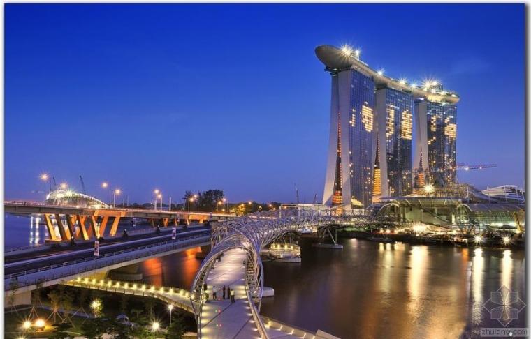 su螺旋建筑资料下载-新加坡双螺旋桥   地标性建筑奇迹