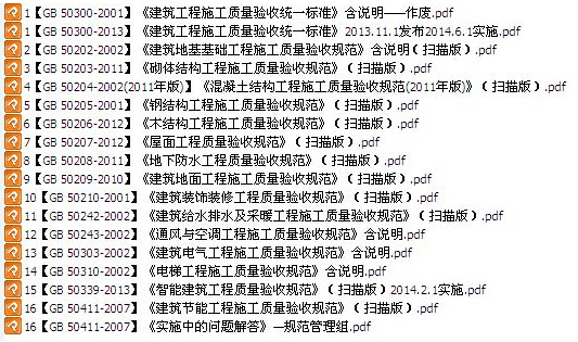 江苏省质量通病2014版资料下载-[大放送]2014年房建验收规范合集（扫描版）