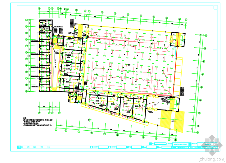 室内体育dwg资料下载-某学校餐厅暨体育活动中心.dwg