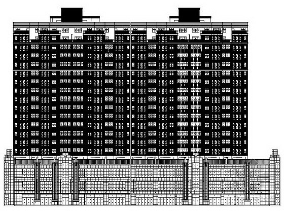 带底商住宅楼施工图资料下载-十九层住宅楼施工图（带底商）