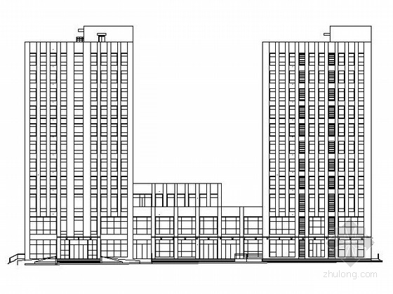 和平企业梅陇综合体资料下载-十一层企业办公综合体建筑施工图