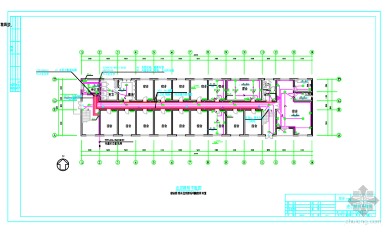 大学生宿舍楼结构设计方案资料下载-公寓宿舍楼电气设计方案09
