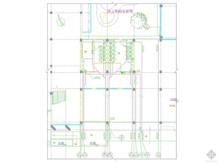 学校教学楼给排水施工图资料下载-学校教学楼给排水施工图