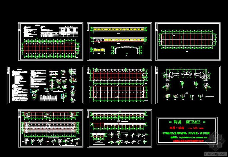 某單層鋼結構廠房建築結構全套圖紙
