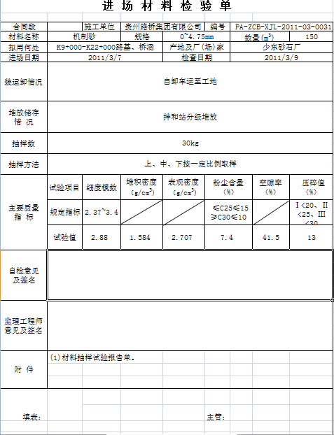 监理表格大全免费下载资料下载-[小工具]细集料各种需要表格免费下载