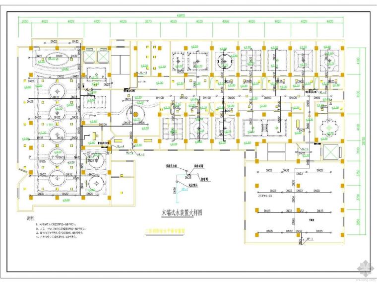 消防喷雾水枪资料下载-三星级酒店消防系统竣工图--含水喷雾