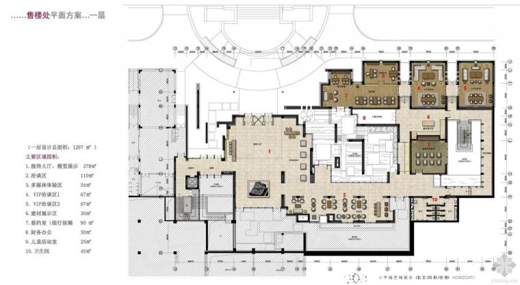 书吧室内设计案例资料下载-青岛中建嶺海.尚溪地售楼处室内设计方案